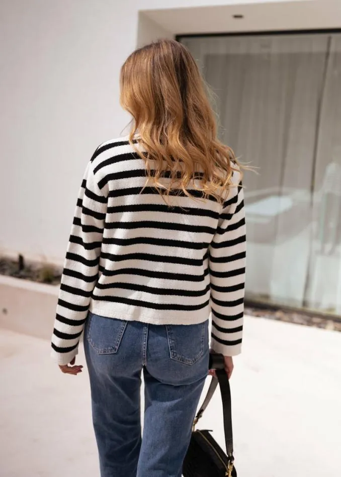 Easy Clothes Striped Jeanne Cardigan Women039s Clothing Cardigans Easy Clothes Striped Jeanne Cardigan Women039s Clothing Cardigans