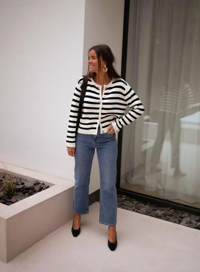 Easy Clothes Striped Jeanne Cardigan Women039s Clothing Cardigans Easy Clothes Striped Jeanne Cardigan Women039s Clothing Cardigans
