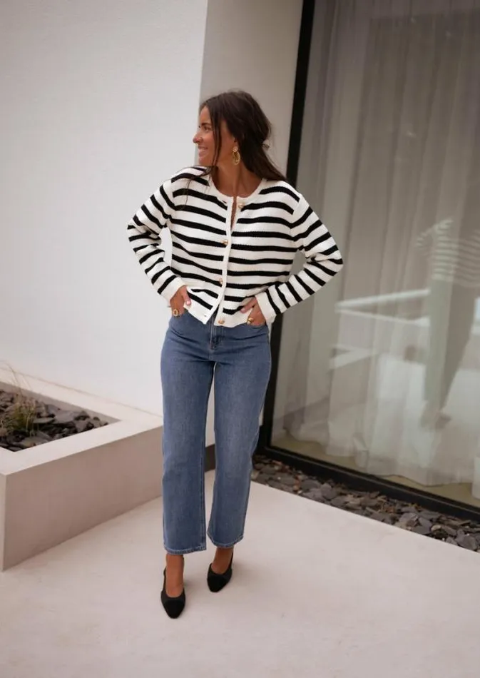 Easy Clothes Striped Jeanne Cardigan Women039s Clothing Cardigans Easy Clothes Striped Jeanne Cardigan Women039s Clothing Cardigans