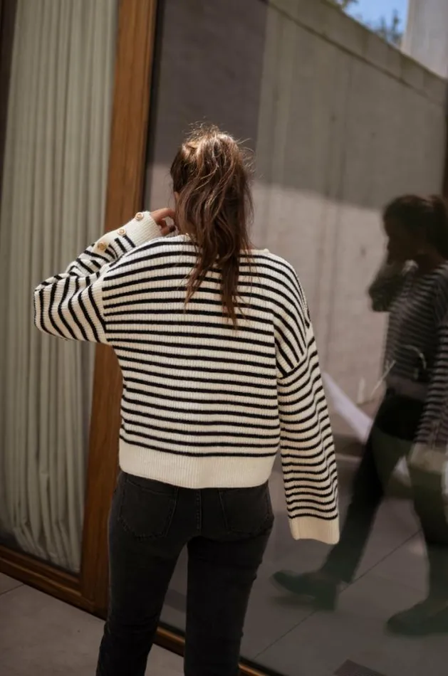 Easy Clothes Striped Mathilde Sweater Women039s Clothing Sweaters