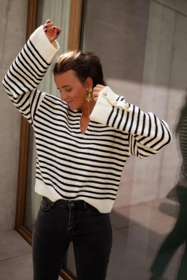 Easy Clothes Striped Mathilde Sweater Women039s Clothing Sweaters