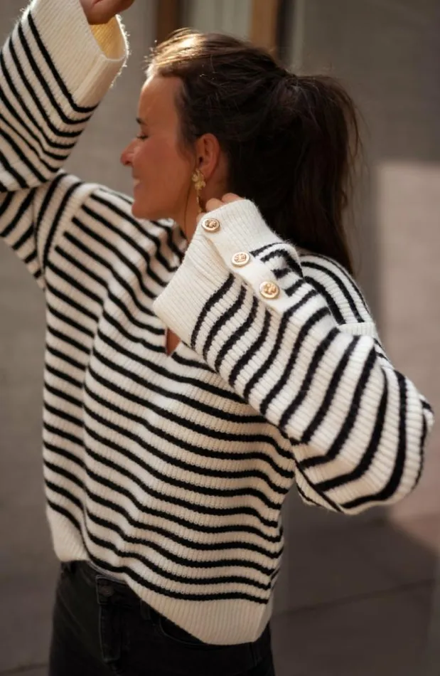 Easy Clothes Striped Mathilde Sweater Women039s Clothing Sweaters