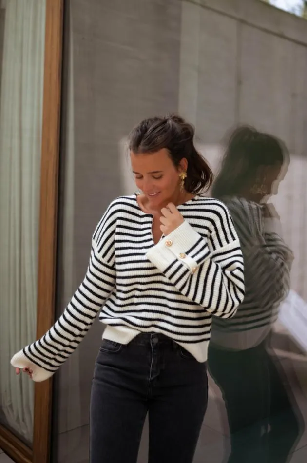 Easy Clothes Striped Mathilde Sweater Women039s Clothing Sweaters