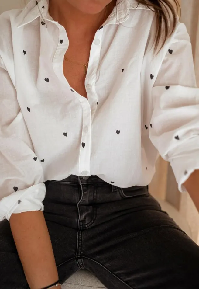 Easy Clothes White Resa Shirt Women039s Clothing Shirts
