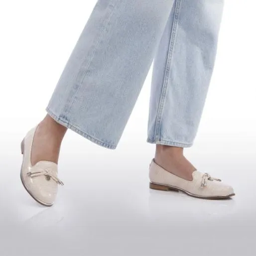 Ebrielle Cameo Patent Mocc Croc Women Moda In Pelle Casual Shoes And Trainers