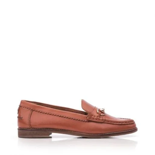 Fabina Tan Leather Women Moda In Pelle Brogues And Loafers
