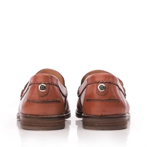 Fabina Tan Leather Women Moda In Pelle Brogues And Loafers