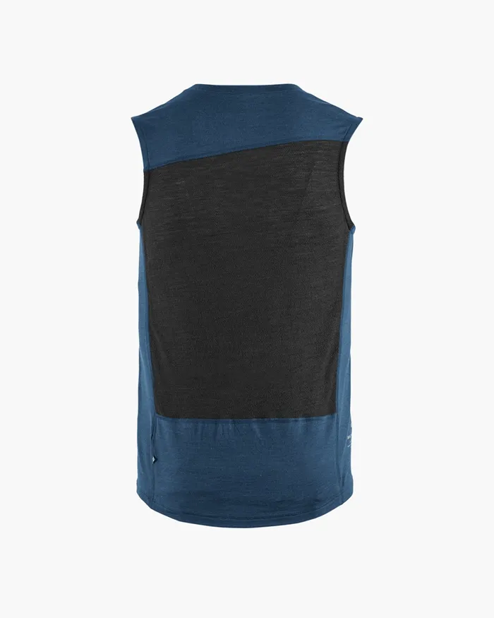 Fafne Activity Base Layer Tank Top Mountain Blue Men Klttermusen TShirts