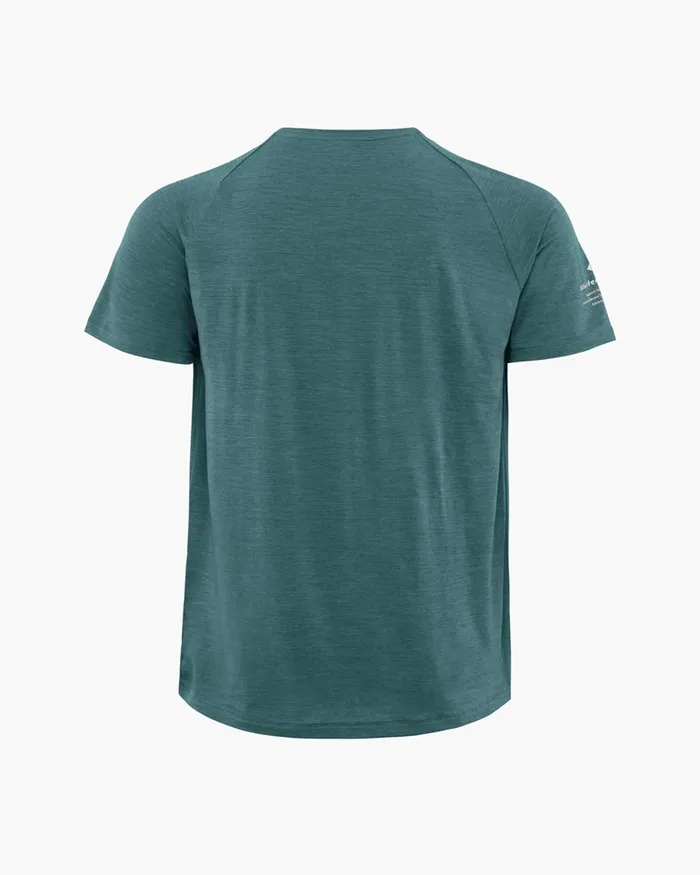 Fafne Activity Base Layer Tee Dark Deep Sea Men Klttermusen Base Layers