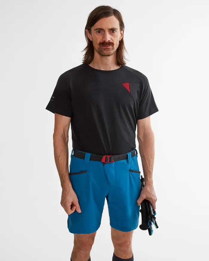 Fafne Activity Base Layer Tee Dark Deep Sea Men Klttermusen Base Layers