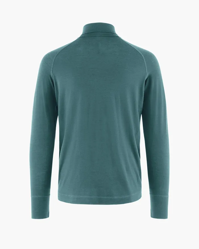Fafne Activity Baselayer Turtleneck Dark Deep Sea Men Klttermusen Base Layers
