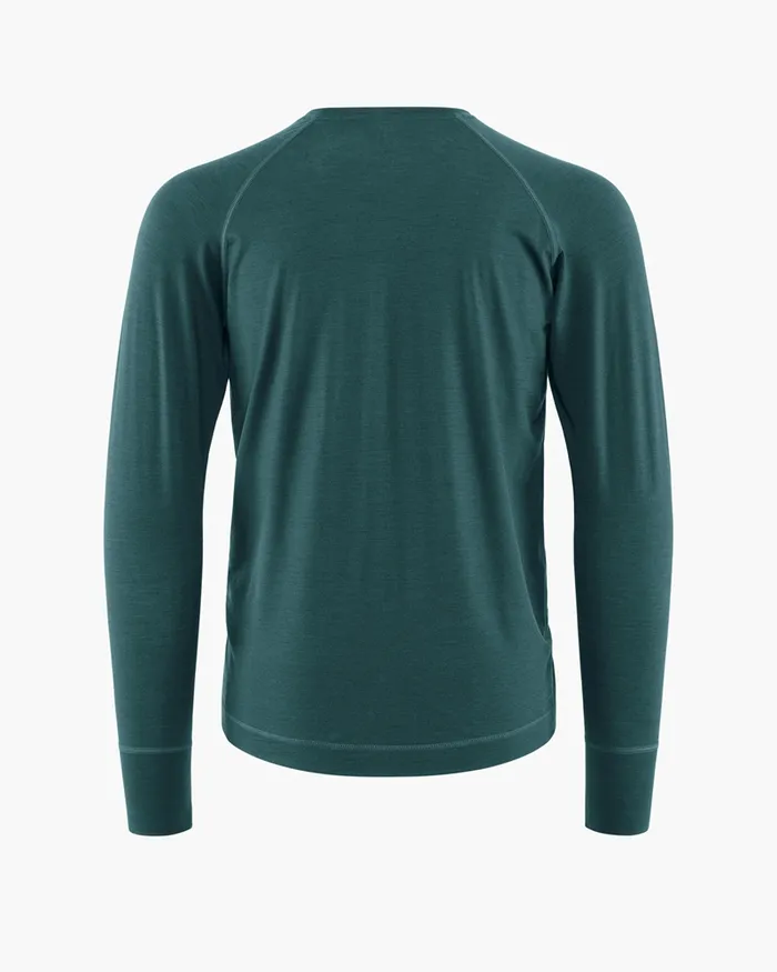 Fafne Baselayer Crewneck Dark Deep Sea Men Klttermusen Base Layers