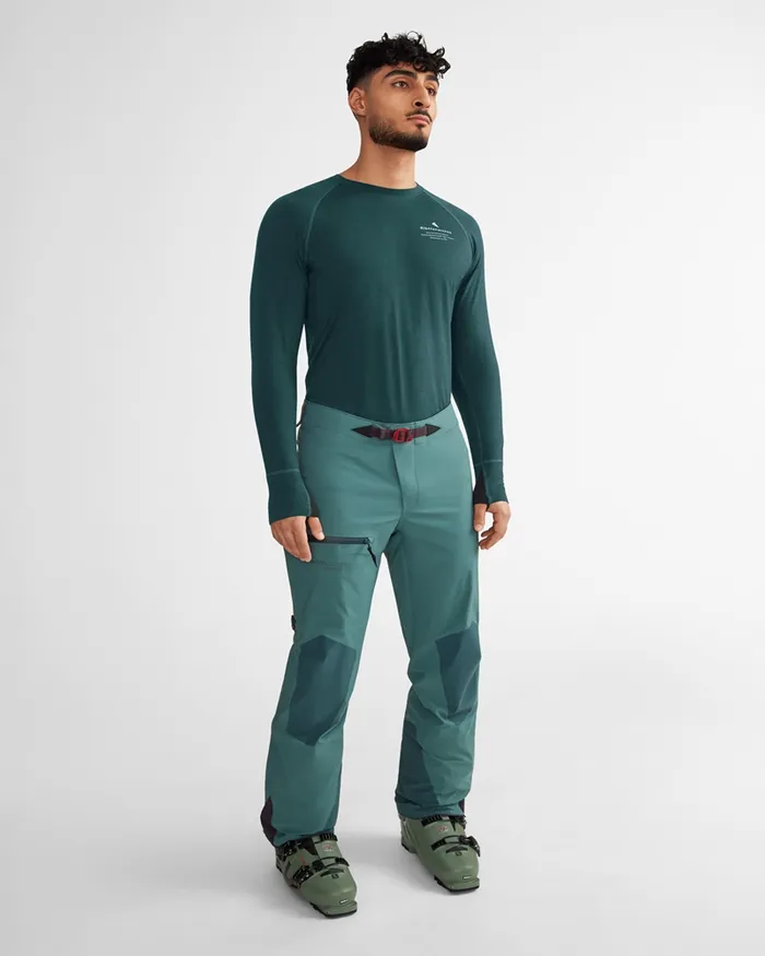 Fafne Baselayer Crewneck Dark Deep Sea Men Klttermusen Base Layers