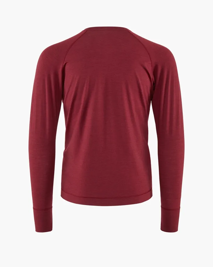 Fafne Baselayer Crewneck Dark Russet Men Klttermusen Base Layers