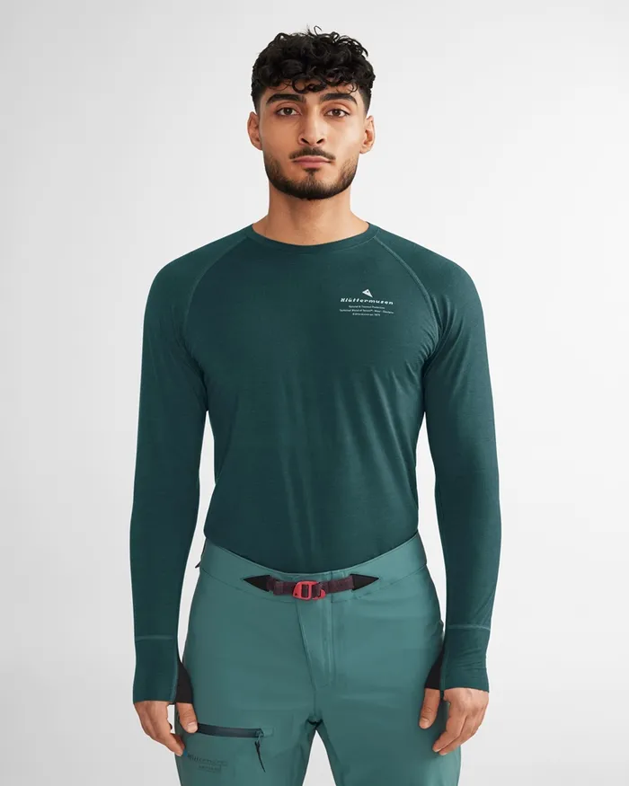 Fafne Baselayer Crewneck Dark Russet Men Klttermusen Base Layers