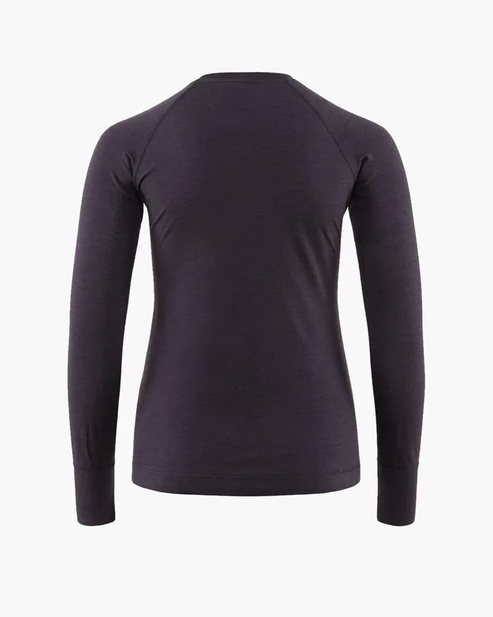 Fafne Baselayer Crewneck Grape Women Klttermusen Base Layers