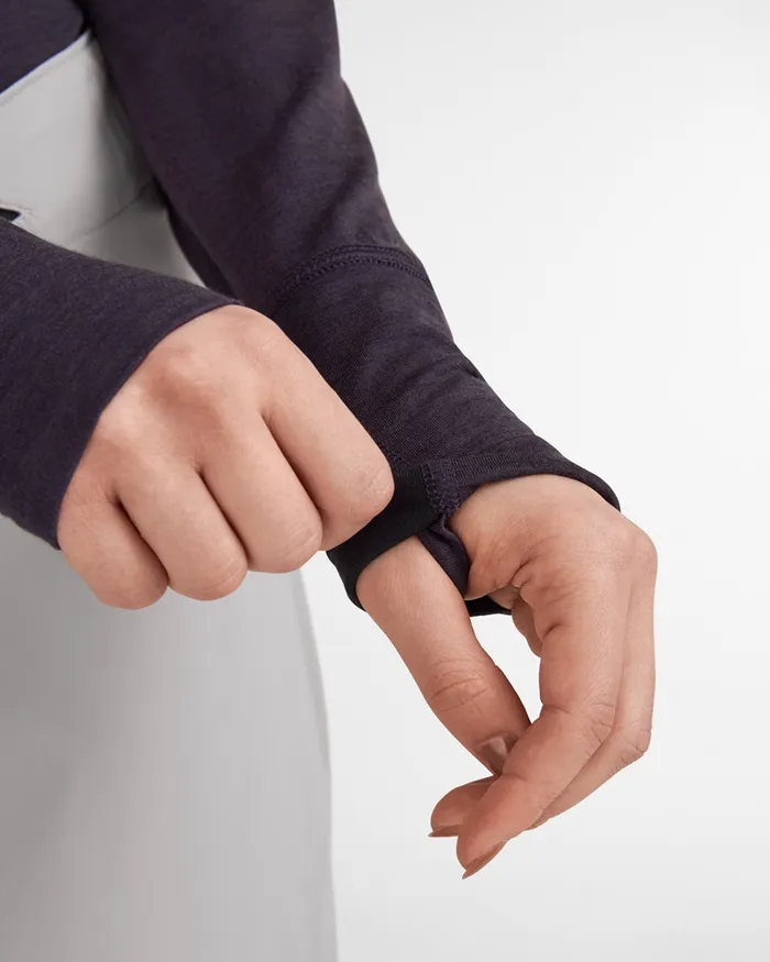 Fafne Baselayer Crewneck Grape Women Klttermusen Base Layers