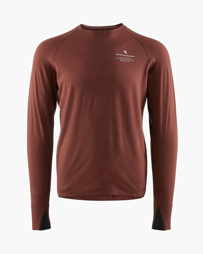 Fafne Baselayer Crewneck Merlot Men Klttermusen TShirts