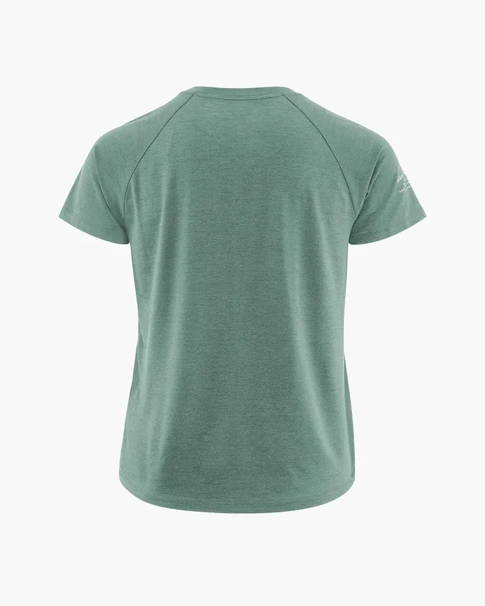 Fafne Tencel SS Tee Faded Green Women Klttermusen Base Layers