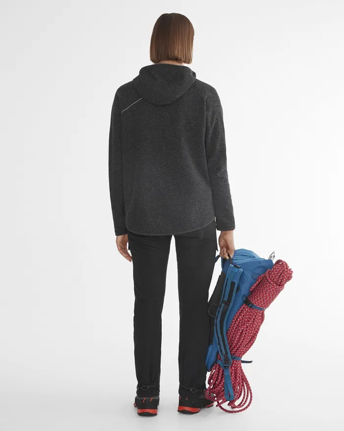 Falen Wooly Hooded Wool Sweatshirt Dove Grey Women Klttermusen Fleeces and Sweaters
