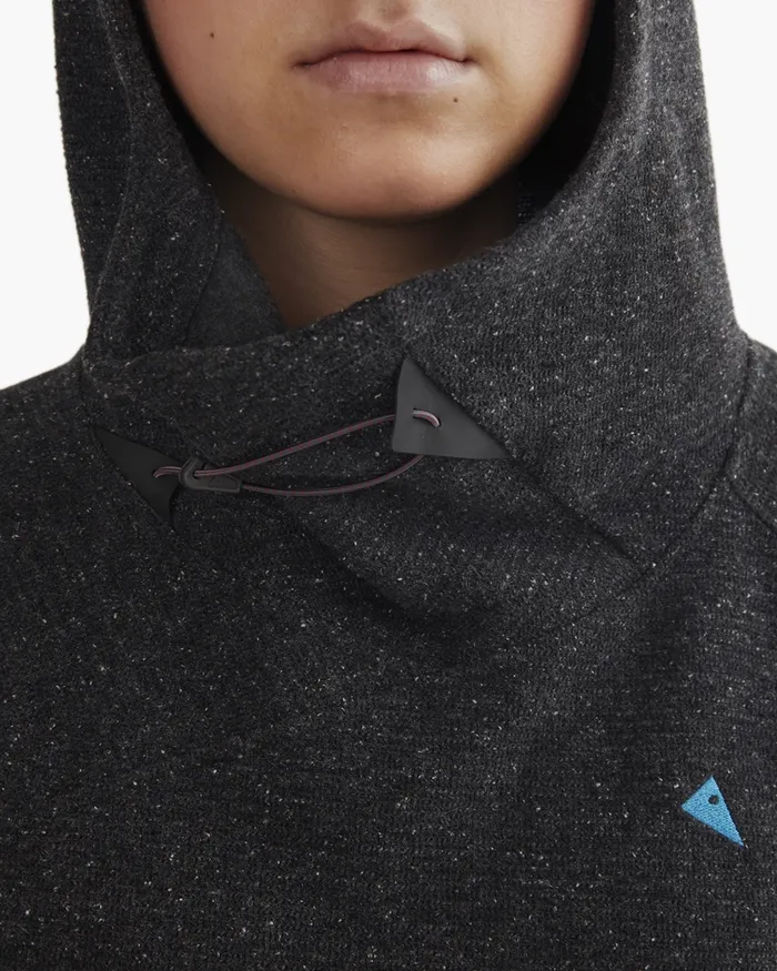 Falen Wooly Hooded Wool Sweatshirt Dove Grey Women Klttermusen Fleeces and Sweaters