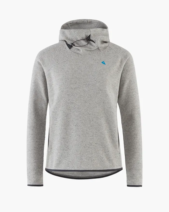 Falen Wooly Hooded Wool Sweatshirt Dove Grey Women Klttermusen Fleeces and Sweaters