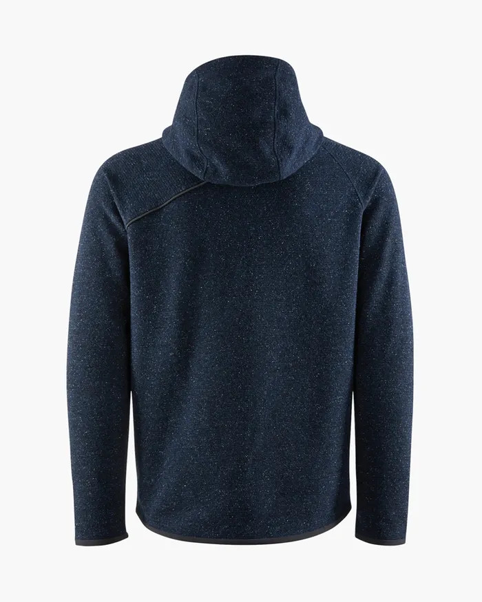 Falen Wooly Hooded Wool Sweatshirt Monkshood Blue Men Klttermusen Fleeces and Sweaters