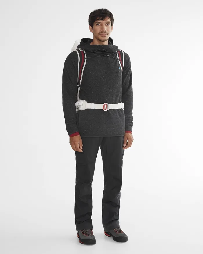 Falen Wooly Hooded Wool Sweatshirt Monkshood Blue Men Klttermusen Fleeces and Sweaters