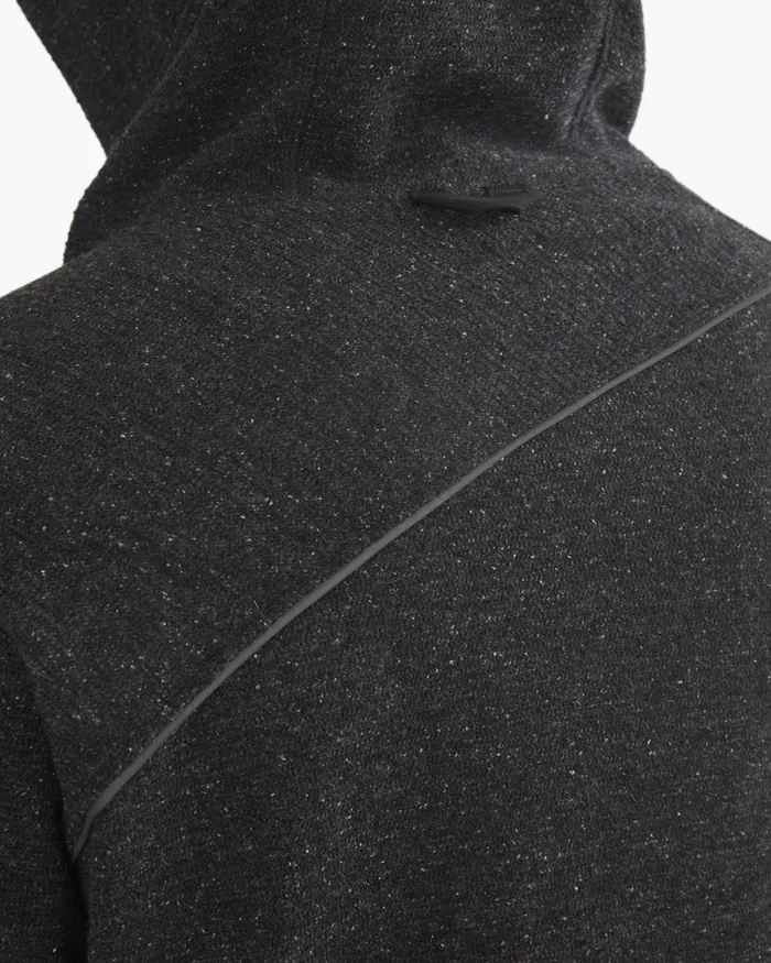 Falen Wooly Hooded Wool Sweatshirt Monkshood Blue Men Klttermusen Fleeces and Sweaters