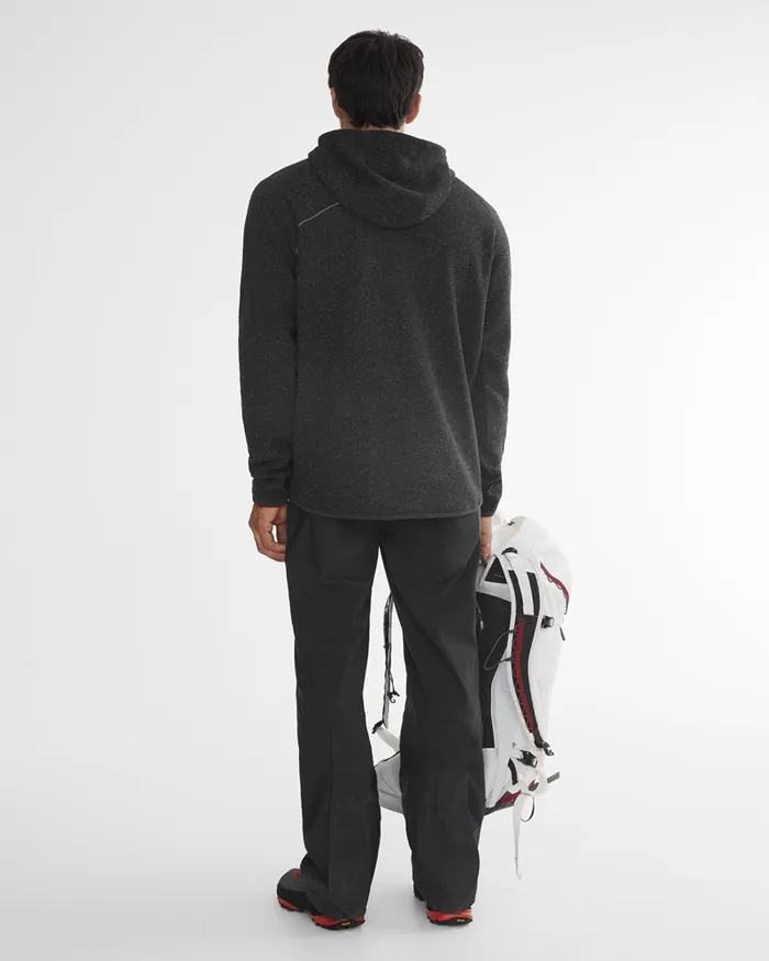 Falen Wooly Hooded Wool Sweatshirt Raven Men Klttermusen Fleeces and Sweaters