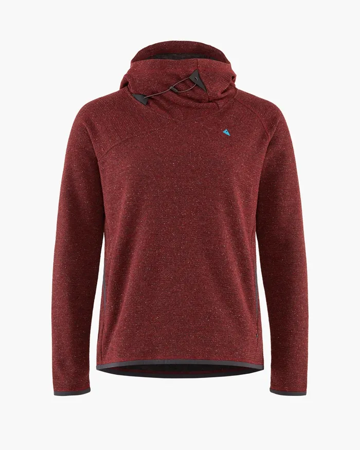 Falen Wooly Hooded Wool Sweatshirt Rose Red Women Klttermusen Fleeces and Sweaters