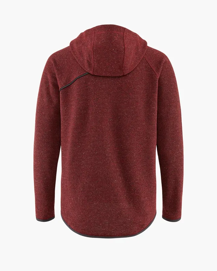 Falen Wooly Hooded Wool Sweatshirt Rose Red Women Klttermusen Fleeces and Sweaters