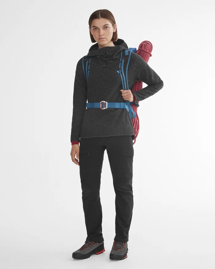 Falen Wooly Hooded Wool Sweatshirt Rose Red Women Klttermusen Fleeces and Sweaters
