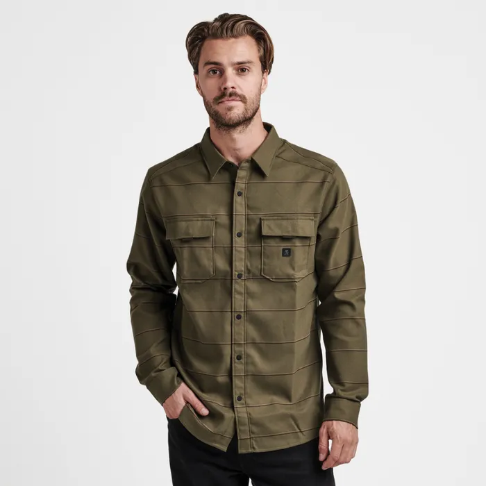 Flannels Men Roark Diablo Long Sleeve Flannel Military 2