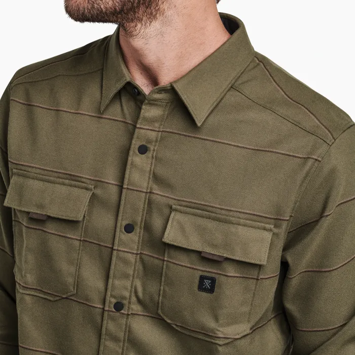 Flannels Men Roark Diablo Long Sleeve Flannel Military 2