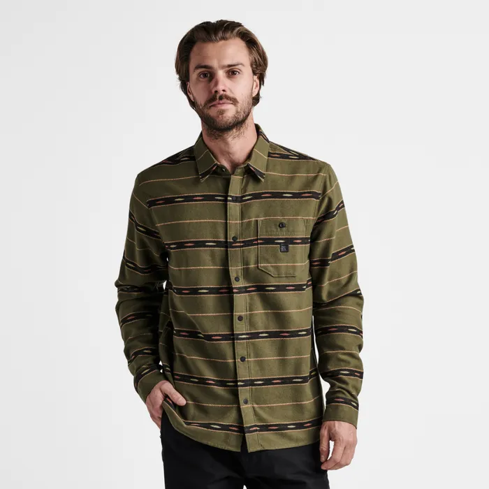 Flannels Men Roark Nordsman Light Long Sleeve Flannel Antico Military