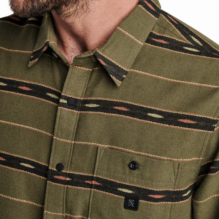 Flannels Men Roark Nordsman Light Long Sleeve Flannel Antico Military