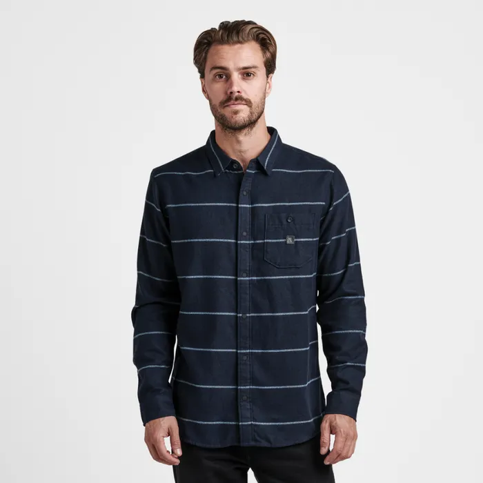 Flannels Men Roark Nordsman Light Long Sleeve Flannel Dark Navy