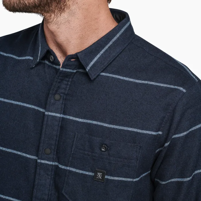 Flannels Men Roark Nordsman Light Long Sleeve Flannel Dark Navy