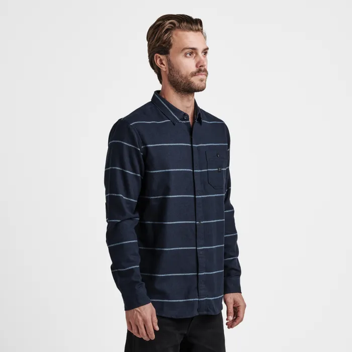Flannels Men Roark Nordsman Light Long Sleeve Flannel Dark Navy