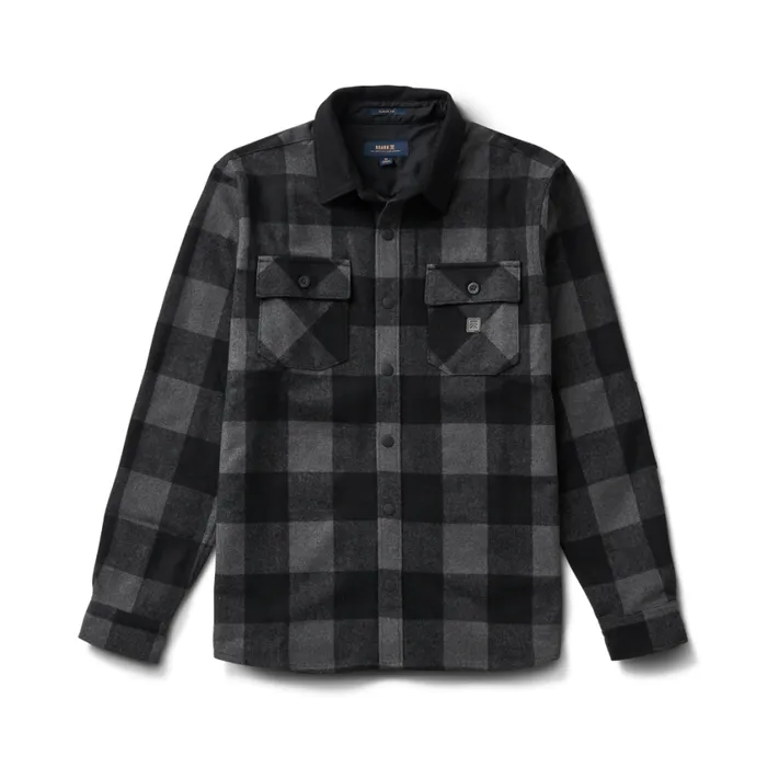 Flannels Men Roark Nordsman Long Sleeve Flannel Charcoal Plaid