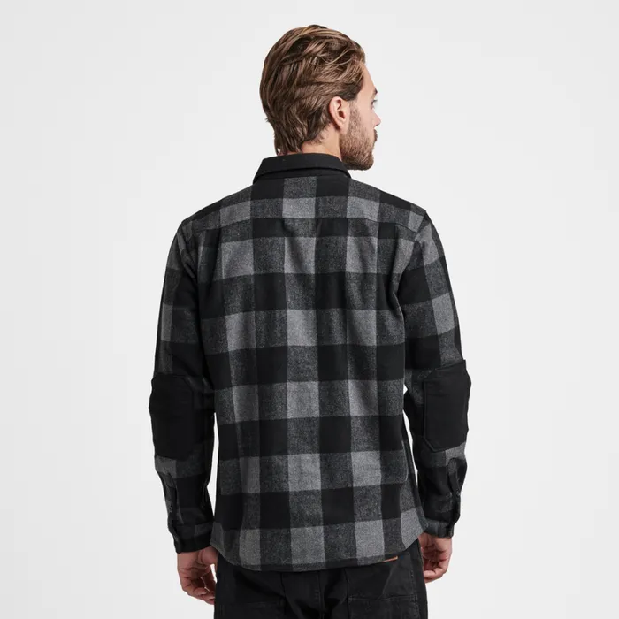 Flannels Men Roark Nordsman Long Sleeve Flannel Charcoal Plaid