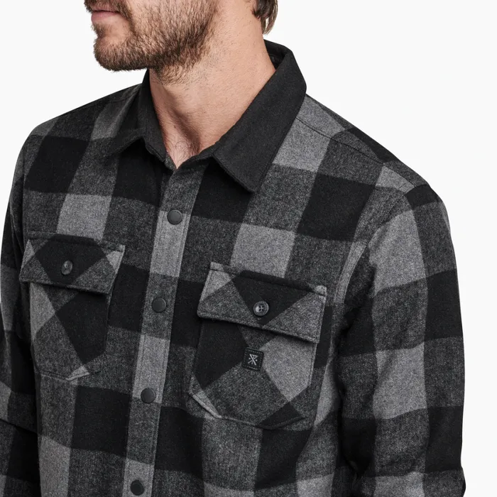 Flannels Men Roark Nordsman Long Sleeve Flannel Charcoal Plaid