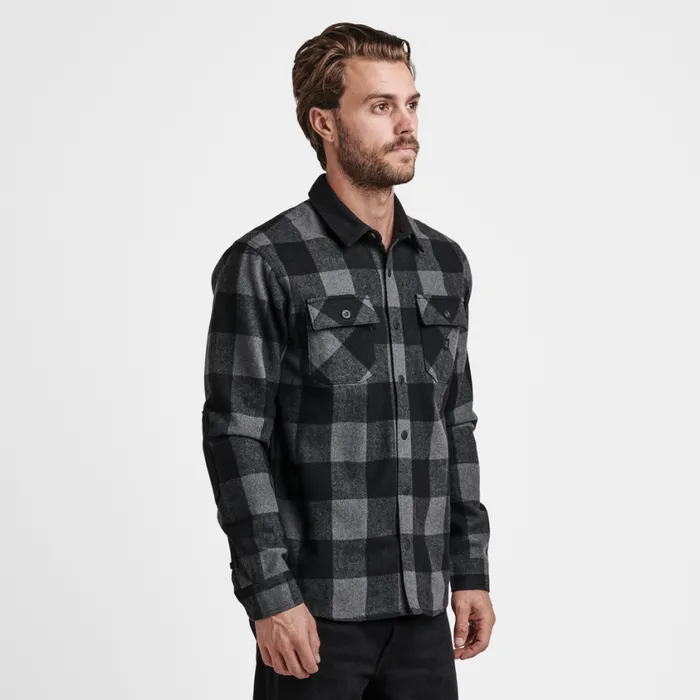 Flannels Men Roark Nordsman Long Sleeve Flannel Charcoal Plaid