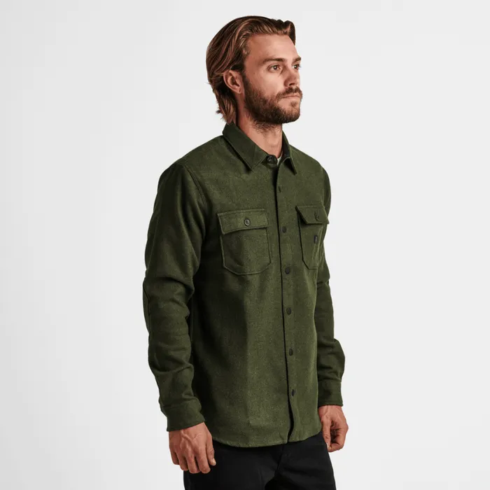 Flannels Men Roark Nordsman Long Sleeve Flannel Dark Military