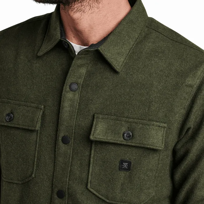 Flannels Men Roark Nordsman Long Sleeve Flannel Dark Military
