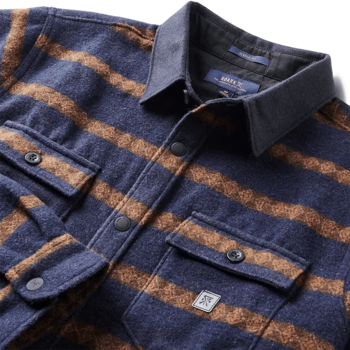 Flannels Men Roark Nordsman Long Sleeve Flannel Dark Navy 2