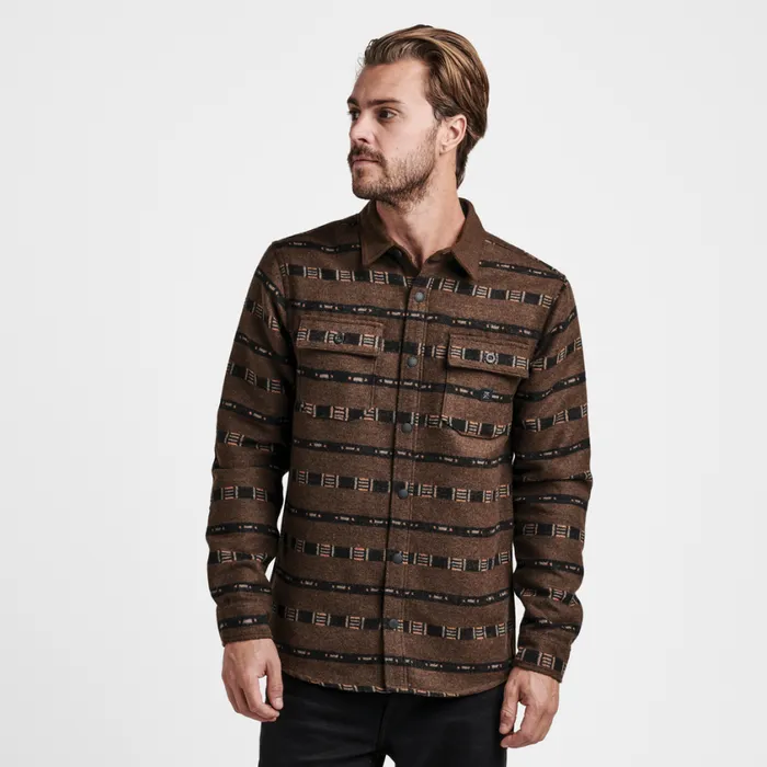 Flannels Men Roark Nordsman Long Sleeve Flannel Wagara Coffee