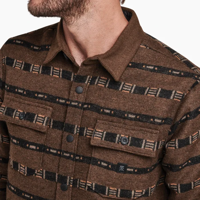 Flannels Men Roark Nordsman Long Sleeve Flannel Wagara Coffee