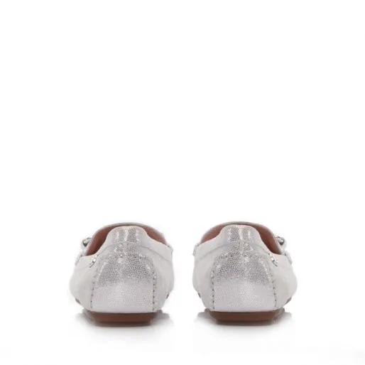 Francheska Rose Gold Leather Women Moda In Pelle Flat And Ballerina Shoes